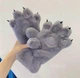 Рукавиці теплі хутряні "Котячі Лапки" Сірий, Унісекс WUKE One size - зображення 1