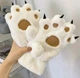 Рукавиці теплі хутряні "Котячі Лапки" Білий, Унісекс WUKE One size - зображення 1