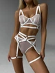 Комплект білизни Sexy White Secret, Білий, XL - зображення 1