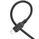 Дата кабель Hoco X90 Cool silicone USB to Lightning (1m) Black - изображение 3