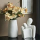 Абстрактна статуетка для пар Art Modern 20х25+20х15см Білий (M-4461W) - изображение 4