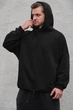 Чоловіче Оверсайз Худі Толстовка На Флісі З Капюшоном Without Art Onesize Black 450506570 - изображение 3