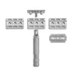 Бритва для гоління Т-подібна Rockwell 6C White Chrome - зображення 2