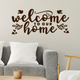 Вінілова наклейка Welcome to our home 71 х 32 см (ласкаво просимо) Happy Pocket Коричневий матовий (HP-067M-800M) - зображення 4