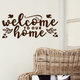 Вінілова наклейка Welcome to our home 71 х 32 см (ласкаво просимо) Happy Pocket Коричневий матовий (HP-067M-800M) - зображення 5