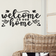 Наклейка на стену Welcome to our home 49 х 22 см (добро пожаловать в дом) Happy Pocket Черный матовый (HP-067S-070M) - изображение 5