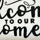 Наклейка на стену Welcome to our home 49 х 22 см (добро пожаловать в дом) Happy Pocket Черный матовый (HP-067S-070M) - изображение 8