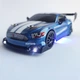Машинка для дрифта на радиоуправлении Ford Mustang 4WD машина дрифт 2 Скорости Свет Неоновая подсветка Размер 20 см Синий (MDT4786) - изображение 3
