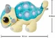 Іграшка дитяча плюшева Jurassic World Ankylosaurus BUMPY Плюшевий динозавр Бампі 38.1х22.8 см Бежево-синій - изображение 7