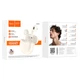 Бездротові Bluetooth навушники Hoco EW61 June true wireless BT 5.3 Milky White - зображення 3