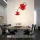 Настенные бескаркасные 3D часы Diy Teapot с зеркальным эффектом самоклеящиеся 40 х 40 см Красный - изображение 2