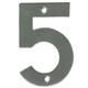 Номер на двері "5" AMIG нержавіюча сталь (6773) - зображення 1