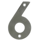 Номер на двери "6" AMIG нержавеющая сталь (6774) - изображение 1