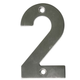 Номер на двери "2" AMIG нержавеющая сталь (6770) - изображение 1