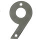 Номер на двери "9" AMIG нержавеющая сталь (6777) - изображение 1