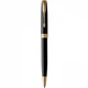 Набор ручек Parker SONNET Black Lacquer GT FP+BP (перьевая + шариковая) - изображение 2