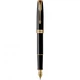 Набор ручек Parker SONNET Black Lacquer GT FP+BP (перьевая + шариковая) - изображение 3