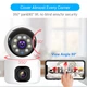 Домашняя камера видеонаблюдения WIFI 2DUAL LENS PTZ CAMERA APP:V380PRO 4MP - изображение 2