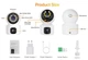 Домашняя камера видеонаблюдения WIFI 2DUAL LENS PTZ CAMERA APP:V380PRO 4MP - изображение 3