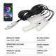 Автомобільна RGB підсвітка салону з підтримкою додатку 4 шт USB - зображення 4