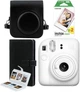 Набор Fujifilm INSTAX Mini 12 Clay White / Black фотокамера мгновенной печати / картриджи 20 фото / чехол / альбом 108 фото / подарочная упаковка - изображение 1