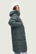Длинный женский пуховик Finn Flare FWB11073-506 зеленый M - изображение 3