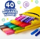 Набор фломастеров Crayola Ultra Clean Washable Markers Fine Line 40 штук (587861) - изображение 2