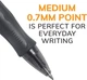 Набор гелевых ручек BIC Gel-ocity Retractable Gel Pen, Черные автоматические (RLC241-BLK) - изображение 4