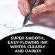 Набор гелевых ручек BIC Gel-ocity Retractable Gel Pen, Черные автоматические (RLC241-BLK) - изображение 8