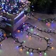 Гирлянда на 7 м., 100 LED диодов , провод гибкий черный , свечение Разноцветное (8 режимов) от 220В (на елку, штору, окно, стену) 100M-4 - изображение 6