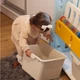 Книжная полка в детскую комнату Lumpurini Niko Montessori M с двумя контейнерами для игрушек (KYHG7131-1) - изображение 6