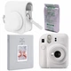 Набор камера Fujifilm Instax Mini 12, Фотобумага 10шт, Чехол, Фотоальбом 64 фото Белый (Подарочная упаковка) - изображение 1