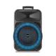 Мощная акустическая система с караоке микрофоном MHZ RX-1228W Портативная Bluetooth колонка с RGB подсветкой - изображение 10