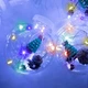 Светодиодная гирлянда штора Light 200 LED-3 метра прозрачные шары "Елка" разноцветное свечение - изображение 9