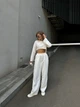 Жіночий прогулянковий костюм вільного крою Uaclothes 44-46 Молочний (like29355-95631357) - изображение 1