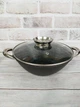 Сковорода WOK Kamille KM-4806 чугунное мраморное покрытие с крышкой 28cm 3.6л - изображение 3