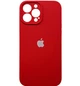 Чехол Fiji Silicone Case Full Camera для Apple iPhone 15 Pro бампер накладка с защитой камеры Dark Red - изображение 1