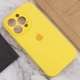 Чехол Fiji Silicone Case Full Camera для Apple iPhone 15 Pro бампер накладка с защитой камеры Bright Yellow - изображение 4