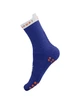 Беговые бесшовные высокие носки Compressport Pro Racing Socks V4.0 Run High, Dazz Blue/White, T4 (45-48) - изображение 2