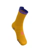 Беговые бесшовные высокие носки Compressport Pro Racing Socks V4.0 Run High, Saffron/Dazz Blue, T1 (35-38) - изображение 3