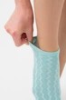 Женские короткие носки с вязаным узором Giulia WS1 SOFT BACKGROUND 003 36/40 синие Blue pastel turquoise, из мягкого хлопка, дышащие - изображение 2