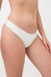 Женские трусы-бразилианы декорированы кружевом Giulia (L5128B-M) M White-Белый, комфортные трусики из микрофибры, повседневное белье - изображение 5