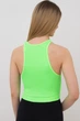 Безшовний топ в рубчик на широких бретелях Giulia HALTER TOP RIB S/M Green-green neon - изображение 3