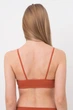Безшовний топ в рубчик на тонких бретелях Giulia CAMI TOP RIB S/M Orange-burnt sienna - изображение 2