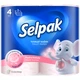 Туалетний папір Selpak Perfumed Пудра 3 шари 4 рулони (8690530065482) - зображення 1
