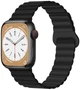 Ремешок Drobak Silicone Magnetic Link для Apple Watch Series 10 / 11 46mm / Ultra 2 / Ultra 3 Dark black (898961) - изображение 1