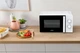 Микроволновая печь 20л Соло Gorenje MO 20 E1WH СВЧ 800 Вт 5 уровней мощности для приготовления, очистка паром, эмаль белая (25,5 см поворотный стол) - изображение 2