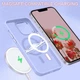 Противоударный чехол Space MagSafe iPhone 15 Plus (матовый) Lilac (37929-3B) - изображение 3