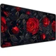 Игровая поверхность (Коврик для мышки) SHLab Red Roses with Golden Leaves SHM-967 (70x30 см) (37885) - изображение 1