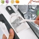 Универсальная овощерезка для овощей, фруктов с контейнером TS Kitchen Mandoline safe slice Серая brava-s - изображение 6